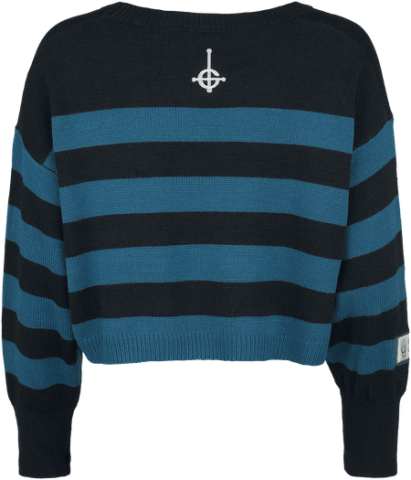 Pull tricoté  de Ghost - EMP Signature Collection - S à XXL - pour Femme - noir/pétrole - Ghost - View 2