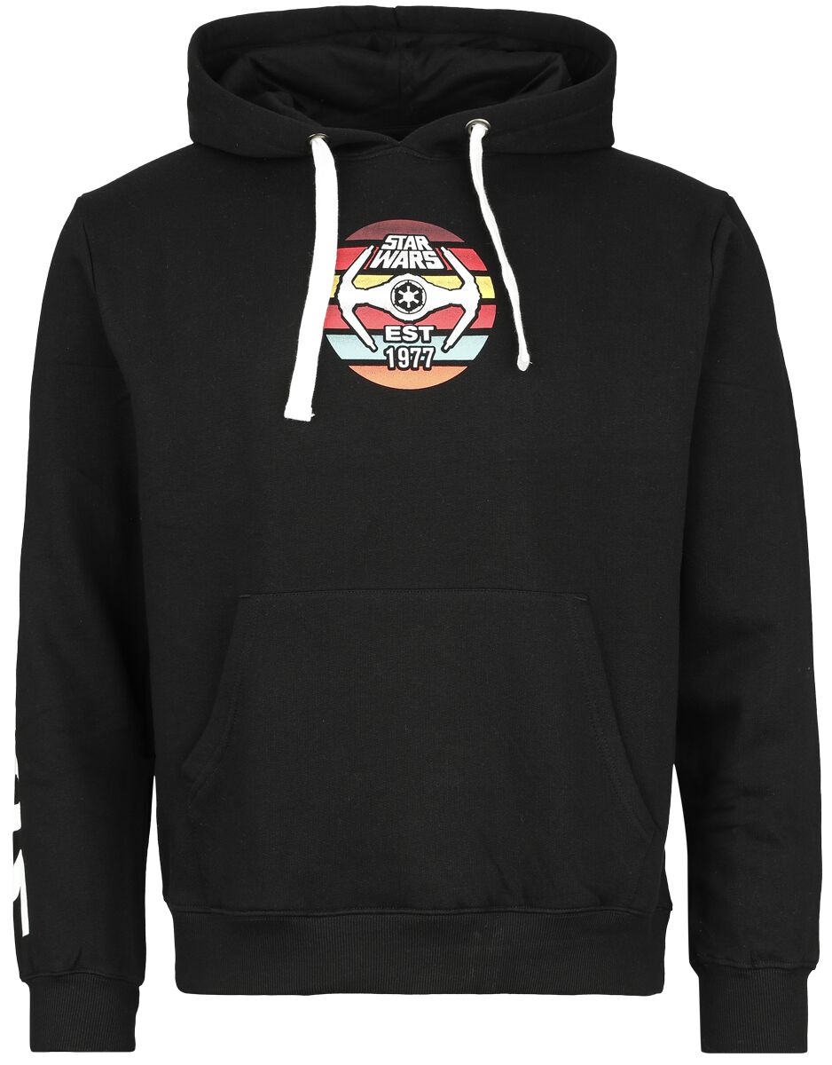Sweat-shirt à capuche Disney de Star Wars - 1977 - S à M - pour Homme - noir - Star Wars