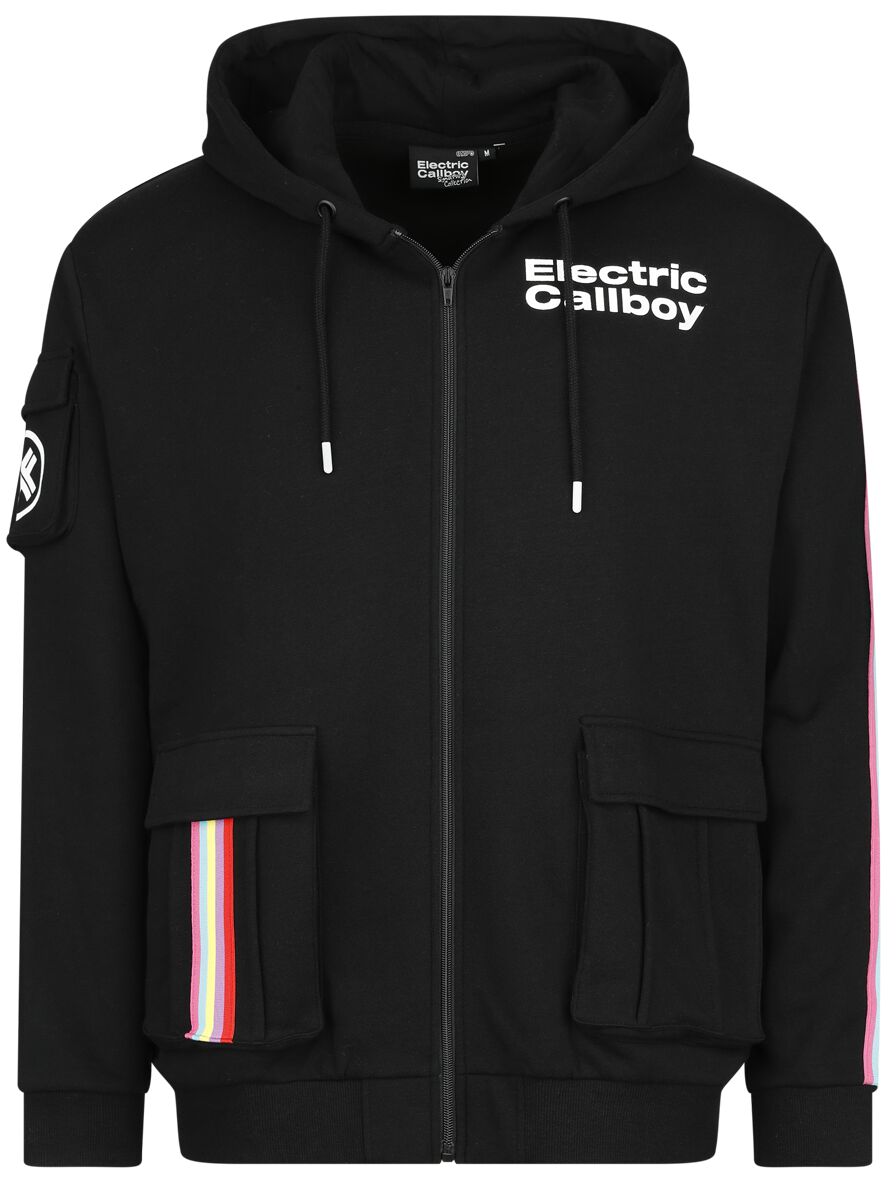 Sweat-shirt zippé à capuche  de Electric Callboy - EMP Signature Collection - Oversize - S à 3XL - pour Homme - noir - Electric Callboy