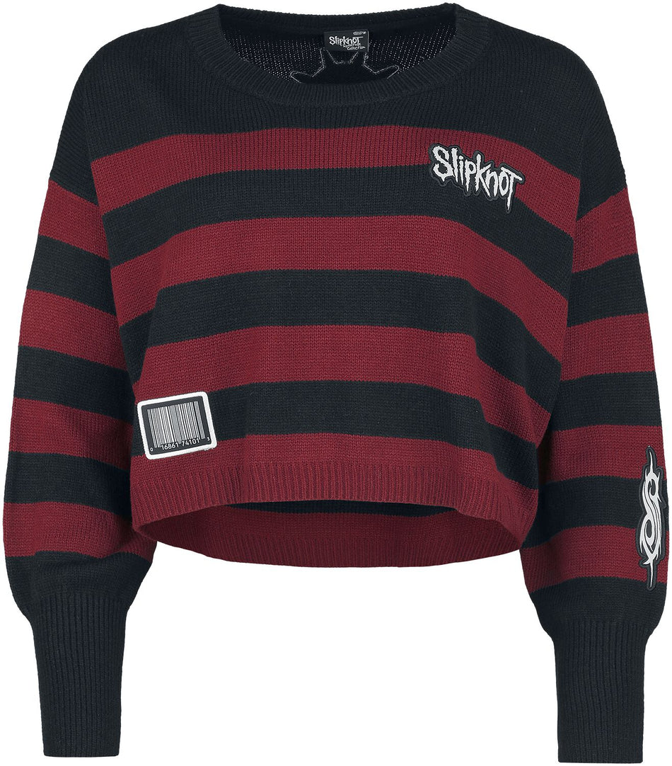 Pull tricoté  de Slipknot - EMP Signature Collection - S à XXL - pour Femme - noir/rouge foncé - Slipknot