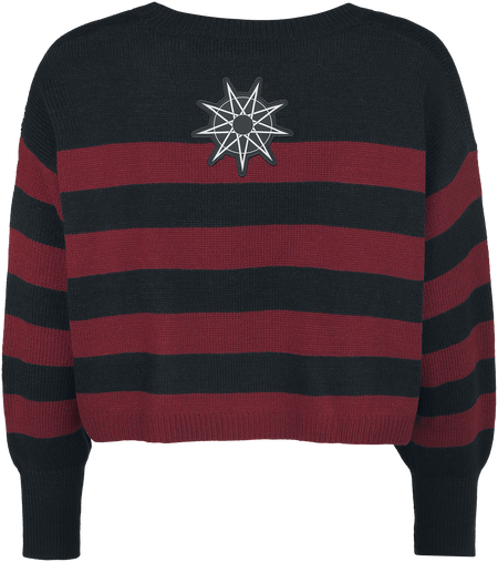 Pull tricoté  de Slipknot - EMP Signature Collection - S à XXL - pour Femme - noir/rouge foncé - Slipknot - View 2