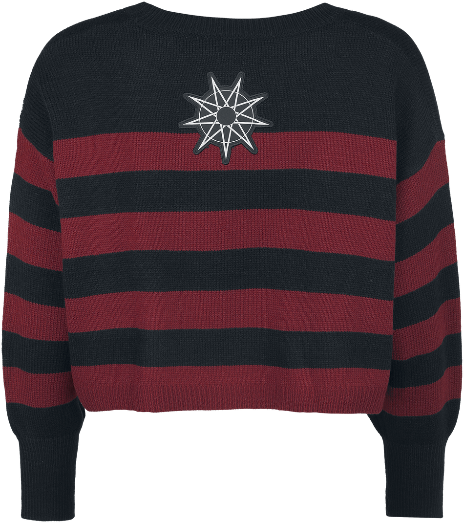 Pull tricoté  de Slipknot - EMP Signature Collection - S à XXL - pour Femme - noir/rouge foncé - Slipknot - View 2