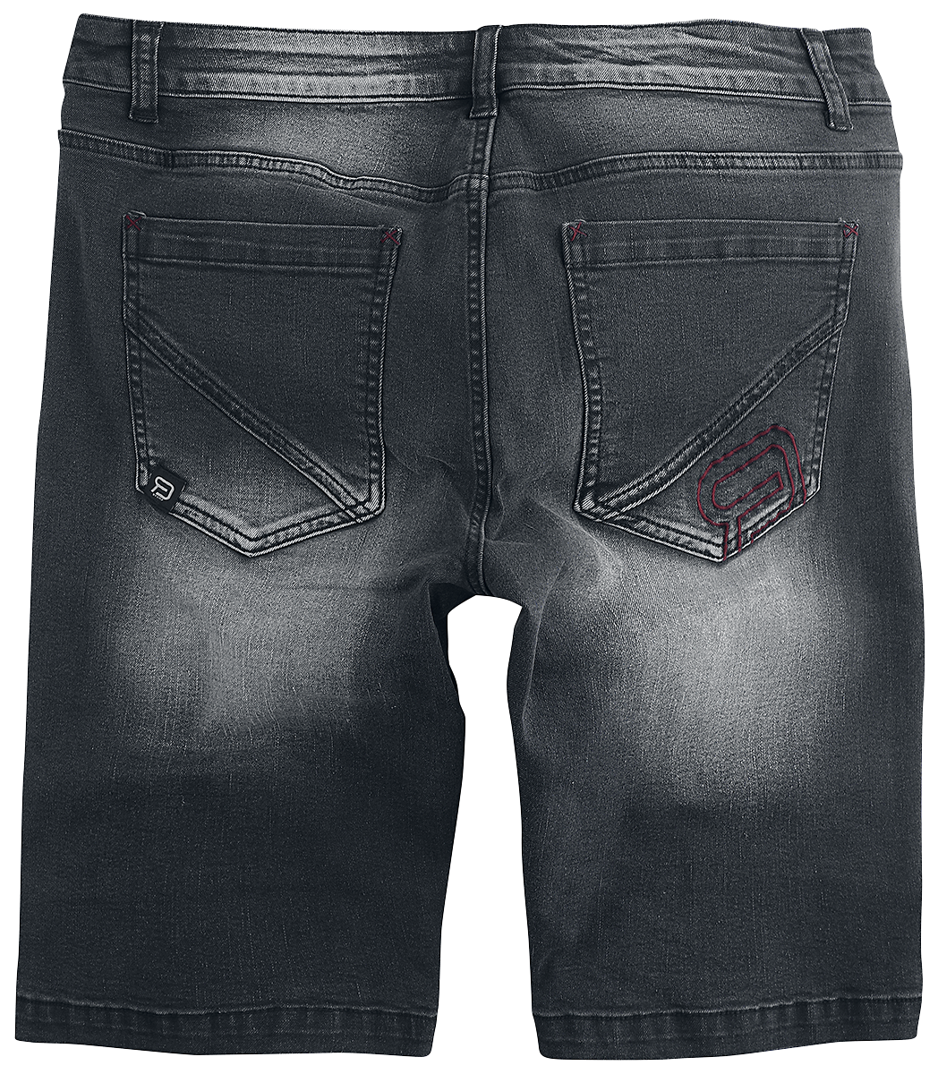 Short  de RED by EMP - Shorts With Biker Details - 33 - pour Homme - noir - RED by EMP - View 2