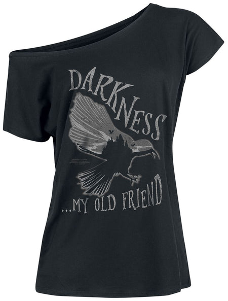 T-Shirt Manches courtes Gothic de Wednesday - Darkness... My Old Friend - S à XXL - pour Femme - noir - Wednesday