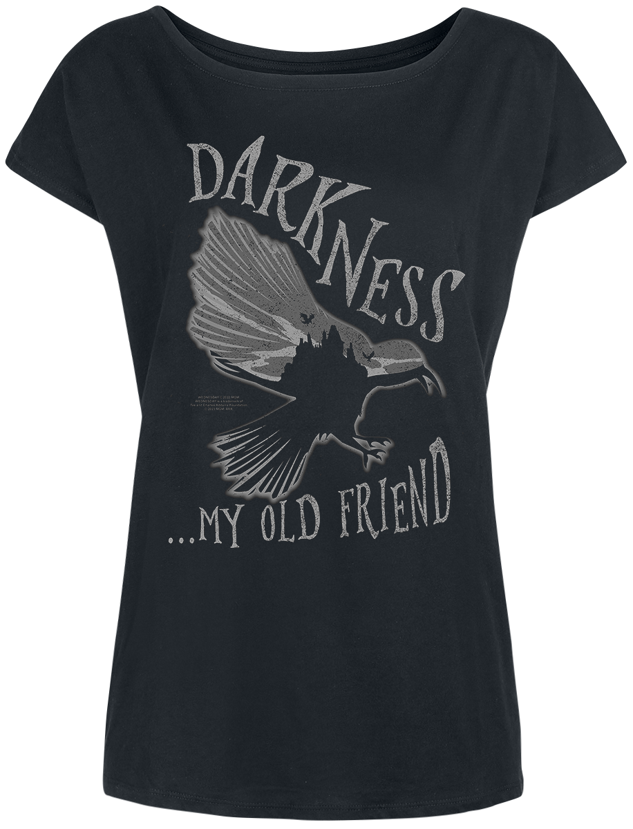 T-Shirt Manches courtes Gothic de Wednesday - Darkness... My Old Friend - S à XXL - pour Femme - noir - Wednesday - View 2
