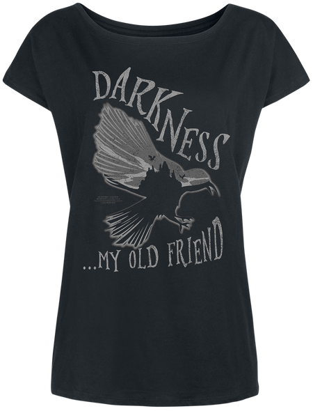 T-Shirt Manches courtes Gothic de Wednesday - Darkness... My Old Friend - S à XXL - pour Femme - noir - Wednesday - View 2