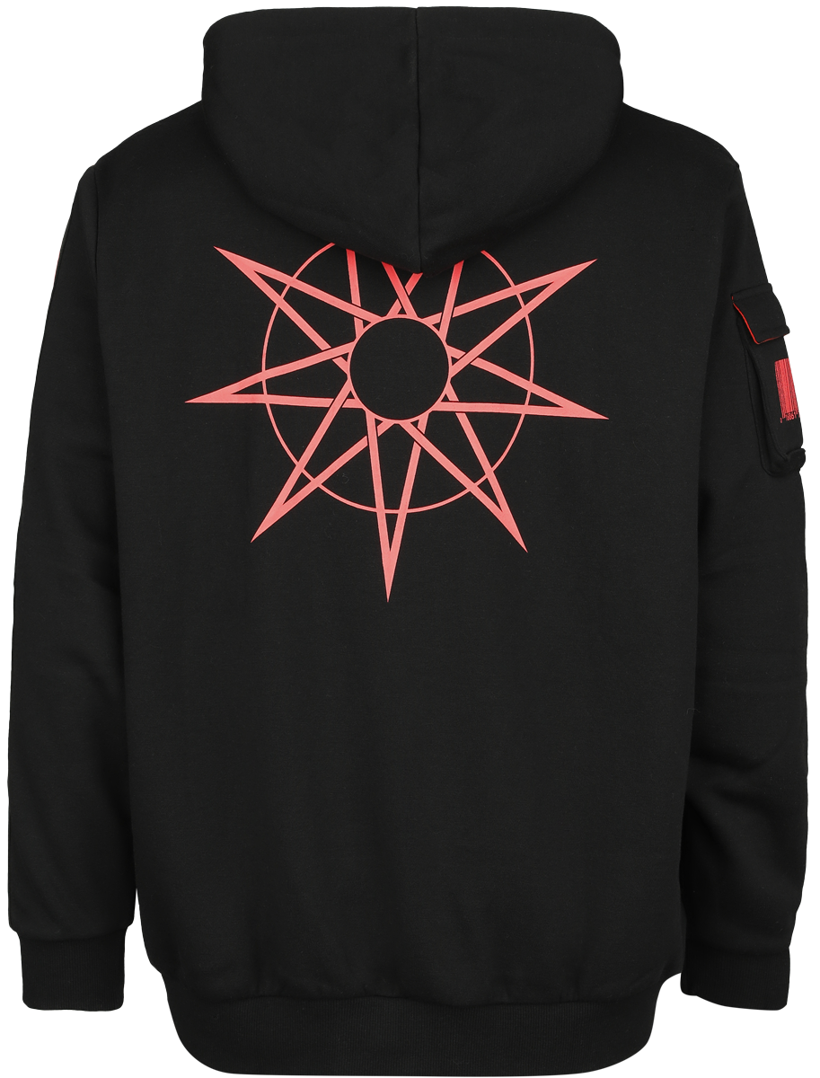 Sweat-shirt zippé à capuche  de Slipknot - EMP Signature Collection - Oversize - S à 3XL - pour Homme - noir - Slipknot - View 2