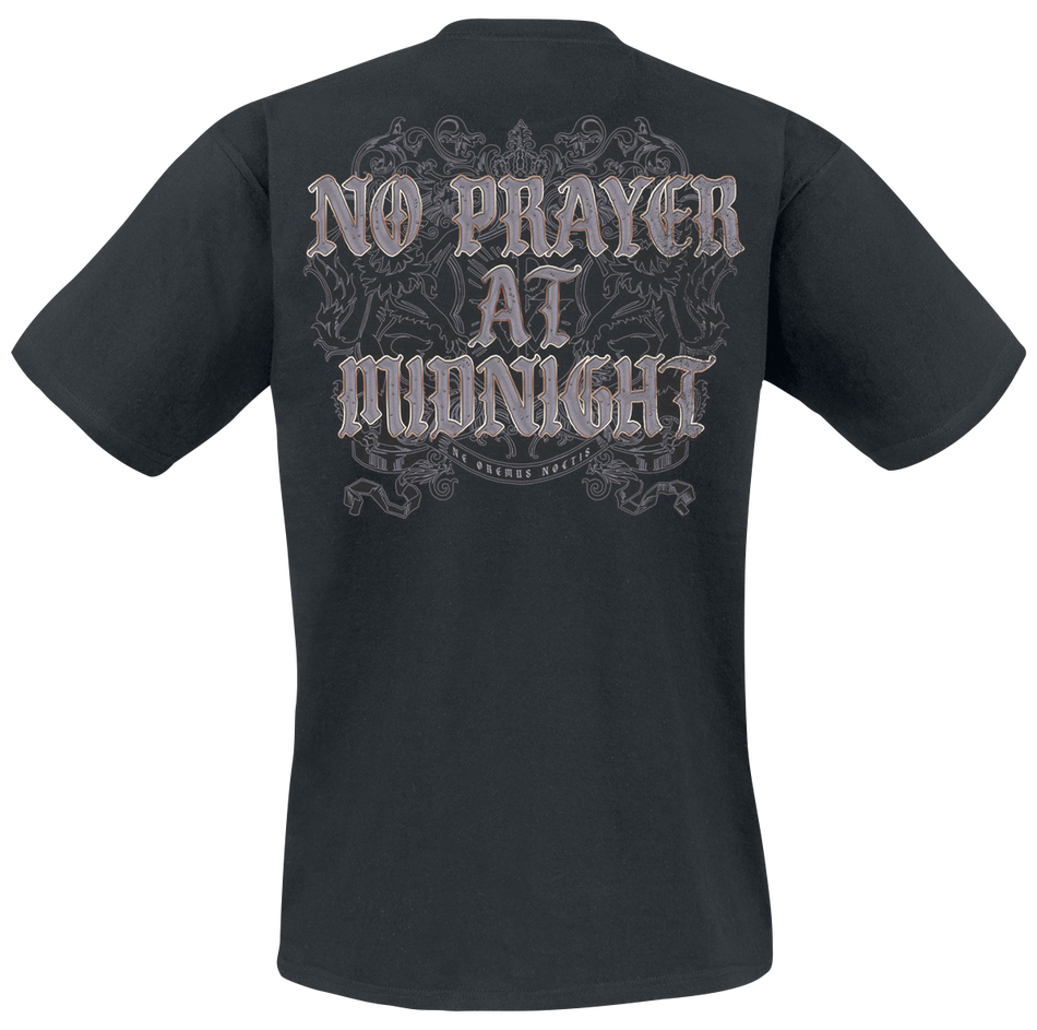 T-Shirt Manches courtes  de Powerwolf - No Prayer On Midnight - L - pour Homme - noir - Powerwolf - View 2