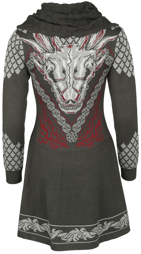 Robe mi-longue  de Game Of Thrones - House Of The Dragon - Dragon - S - pour Femme - multicolore - Game Of Thrones - View 2