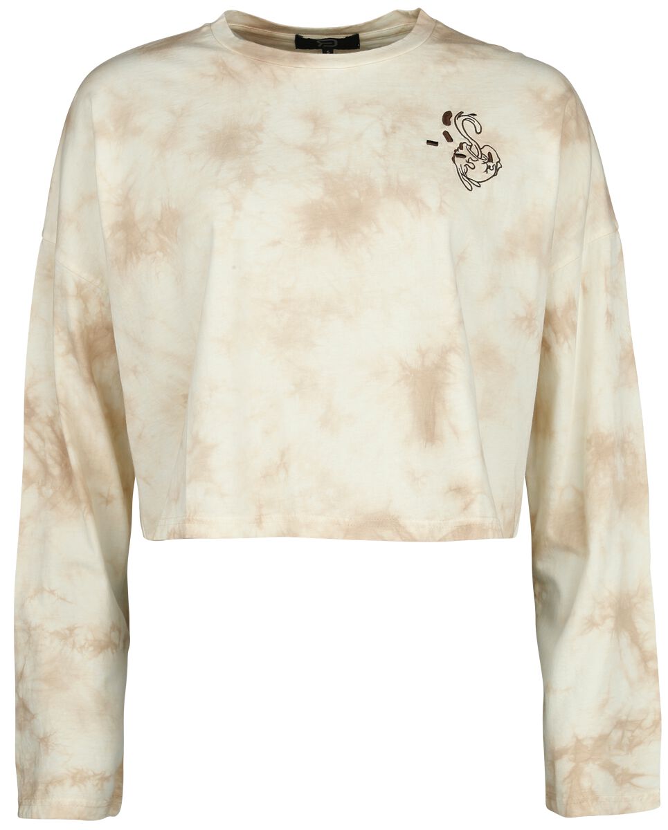 T-shirt manches longues  de RED by EMP - Haut manches longues court tie-dye - M à XXL - pour Femme - beige - RED by EMP