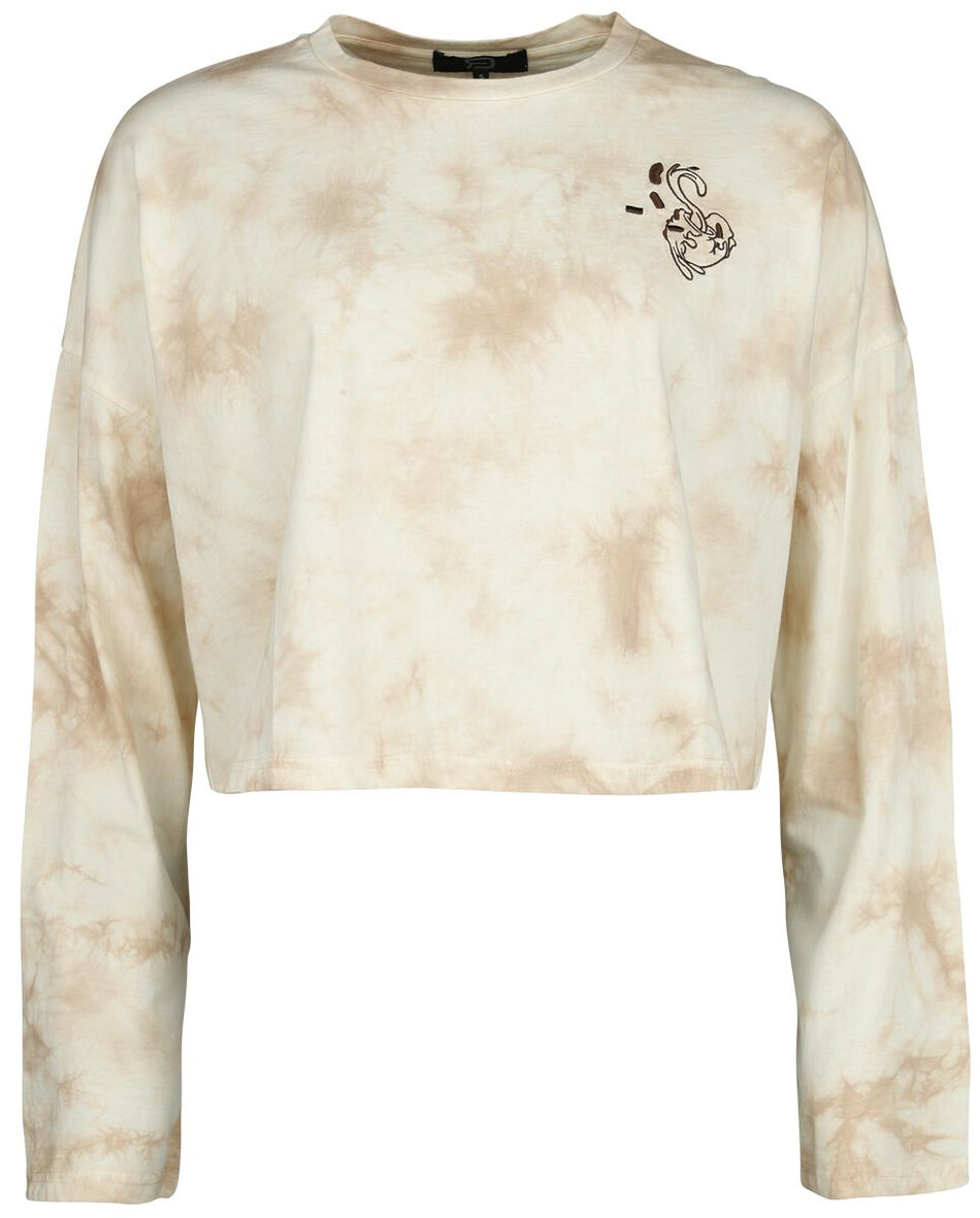 T-shirt manches longues  de RED by EMP - Haut manches longues court tie-dye - M à XXL - pour Femme - beige - RED by EMP