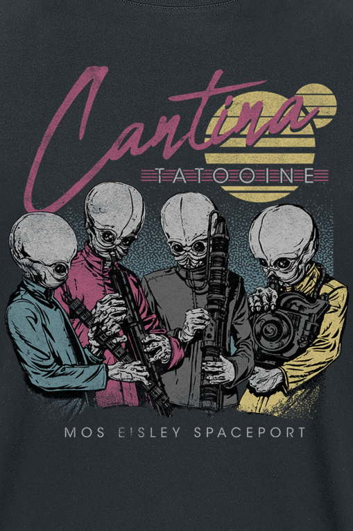 T-Shirt Manches courtes  de Star Wars - Cantina Miami - S à 5XL - pour Homme - noir - Star Wars - View 2