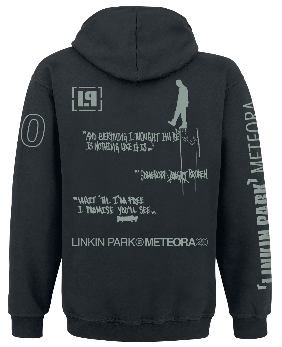 Sweat-shirt à capuche  de Linkin Park - Meteora 20th Anniversary - S à XXL - pour Homme - noir - Linkin Park - View 2