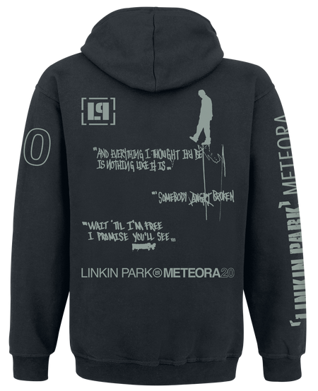 Sweat-shirt à capuche  de Linkin Park - Meteora 20th Anniversary - S à XXL - pour Homme - noir - Linkin Park - View 2