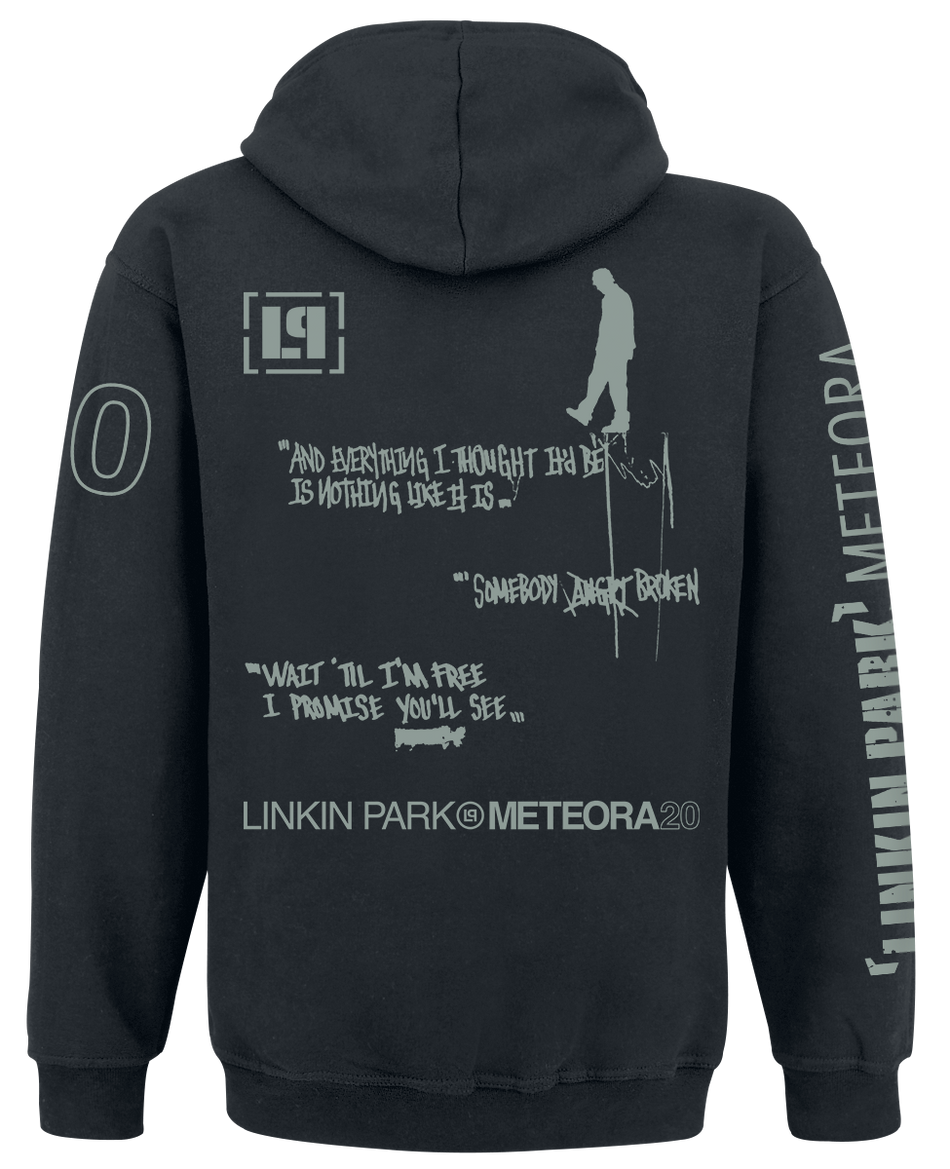 Sweat-shirt à capuche  de Linkin Park - Meteora 20th Anniversary - S à XXL - pour Homme - noir - Linkin Park - View 2