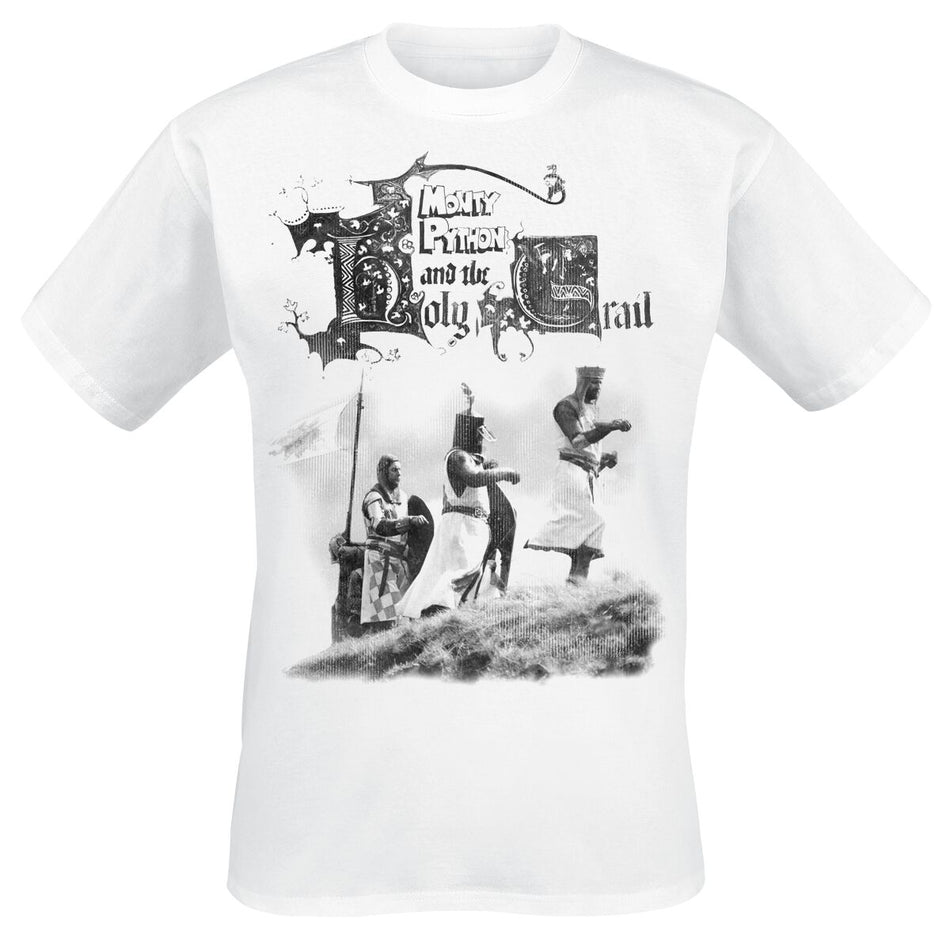 T-Shirt Manches courtes  de Monty Python - Holy Grail Knight Riders - S à 3XL - pour Homme - blanc - Monty Python