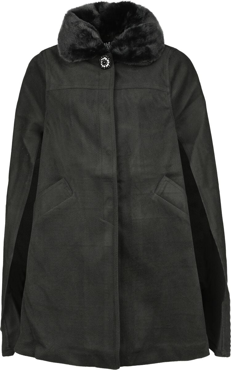 Manteaux Rockabilly de Hell Bunny - Devon - Manteau Cape - XS à L - pour Femme - noir - hell bunny