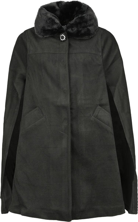 Manteaux Rockabilly de Hell Bunny - Devon - Manteau Cape - XS à L - pour Femme - noir - hell bunny