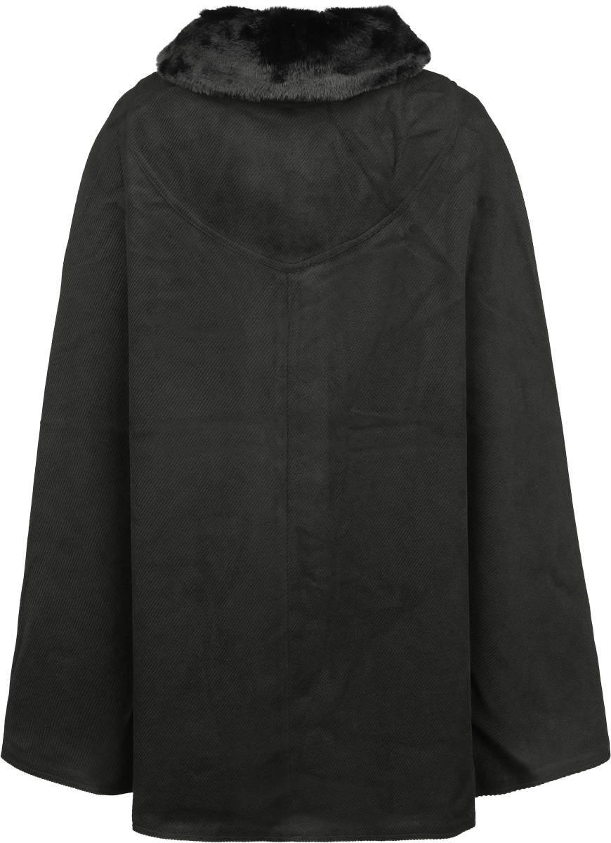 Manteaux Rockabilly de Hell Bunny - Devon - Manteau Cape - XS à L - pour Femme - noir - hell bunny - View 2