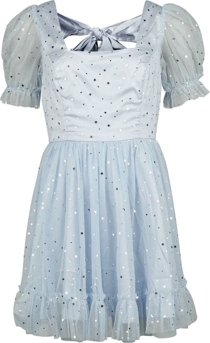 Robe courte Rockabilly de Hell Bunny - Infinity - Robe Courte - S à XXL - pour Femme - bleu - hell bunny