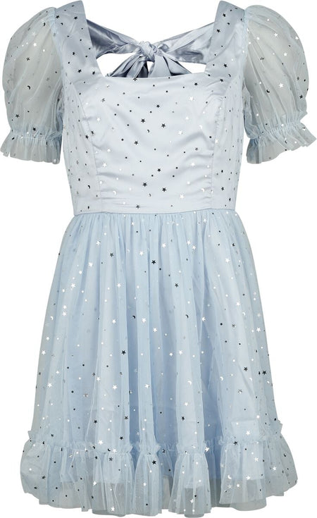 Robe courte Rockabilly de Hell Bunny - Infinity - Robe Courte - S à XXL - pour Femme - bleu - hell bunny