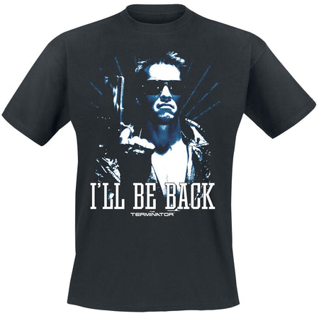 T-Shirt Manches courtes  de Terminator - I'll Be Back - S à XXL - pour Homme - noir - Terminator