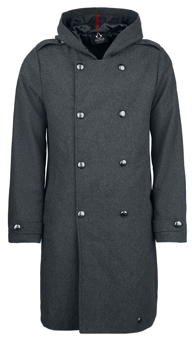 Manteaux Gaming de Assassin's Creed - Assassin's Creed x Musterbrand - Logo - S à XXL - pour Homme - gris - Assassin's Creed