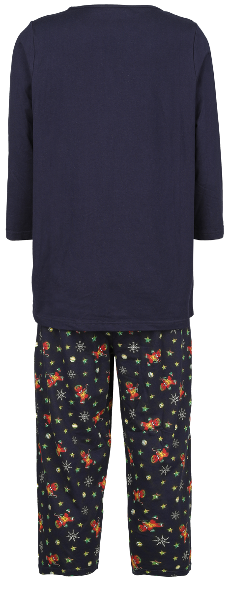 Pyjama  de Full Volume by EMP - Pyjama avec imprimé Bonhomme de Pain d'épices - S à XXL - pour Femme - bleu - Full Volume by EMP - View 2