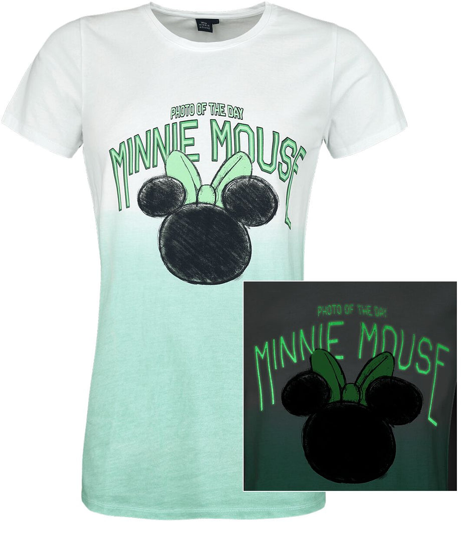 T-Shirt Manches courtes Disney de Mickey & Minnie Mouse - Minnie - M à XL - pour Femme - multicolore - Mickey & Minnie Mouse