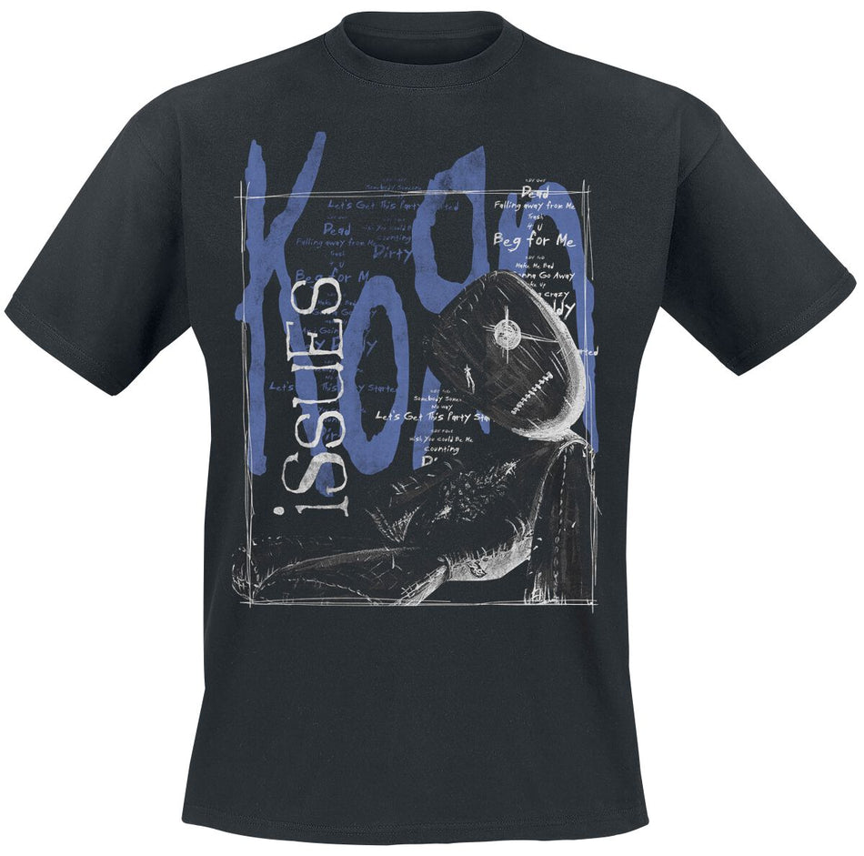 T-Shirt Manches courtes  de Korn - Issues Tracklist in a Box - S à XXL - pour Homme - noir - Korn
