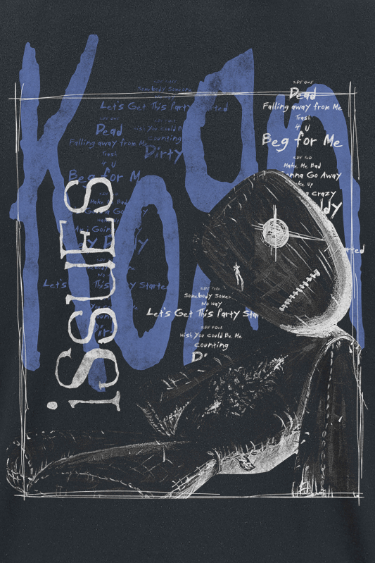 T-Shirt Manches courtes  de Korn - Issues Tracklist in a Box - S à XXL - pour Homme - noir - Korn - View 2