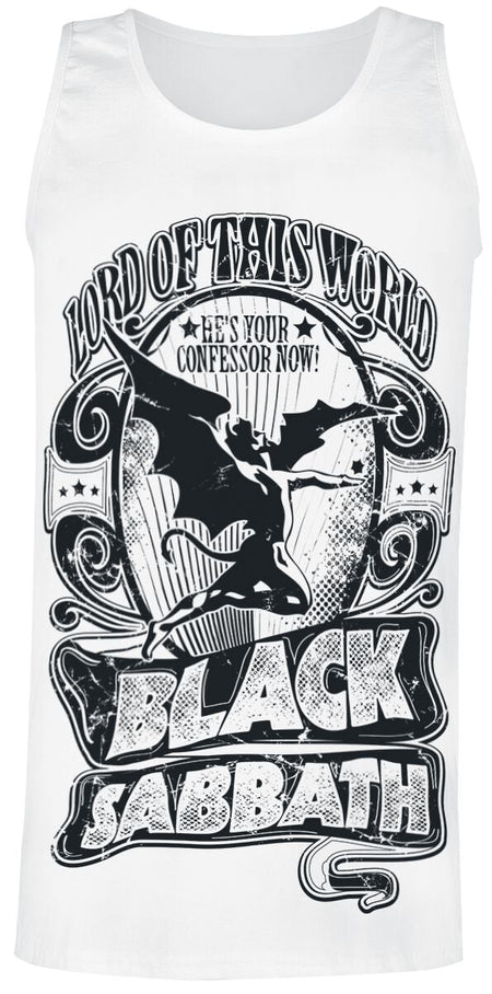 Débardeur  de Black Sabbath - Lord Of This World - S à XXL - pour Homme - blanc - Black Sabbath