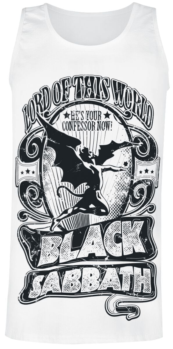 Débardeur  de Black Sabbath - Lord Of This World - S à XXL - pour Homme - blanc - Black Sabbath