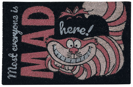 Paillasson Disney de Alice Au Pays Des Merveilles - We're All Mad Here - pour Indifférent - rose/noir - Alice Au Pays Des Merveilles