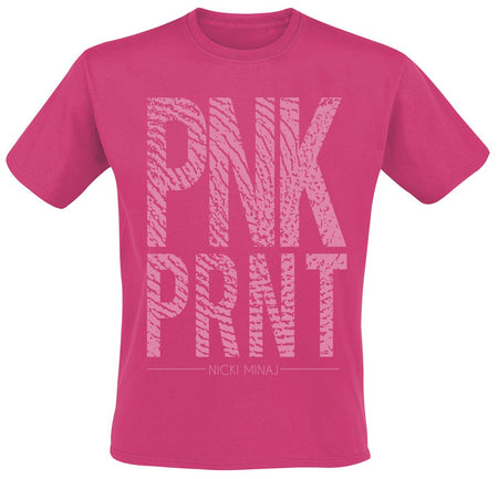 T-Shirt Manches courtes  de Nicki Minaj - Pnk Prnt - S à XL - pour Homme - rose - Nicki Minaj