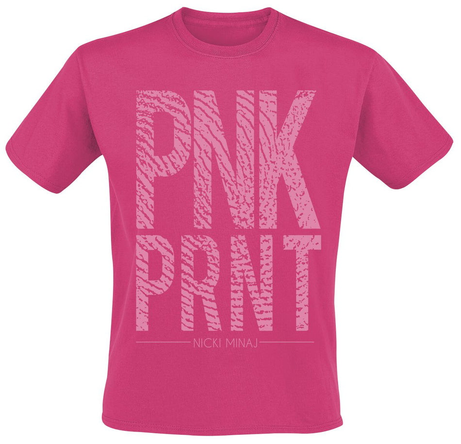 T-Shirt Manches courtes  de Nicki Minaj - Pnk Prnt - S à XL - pour Homme - rose - Nicki Minaj