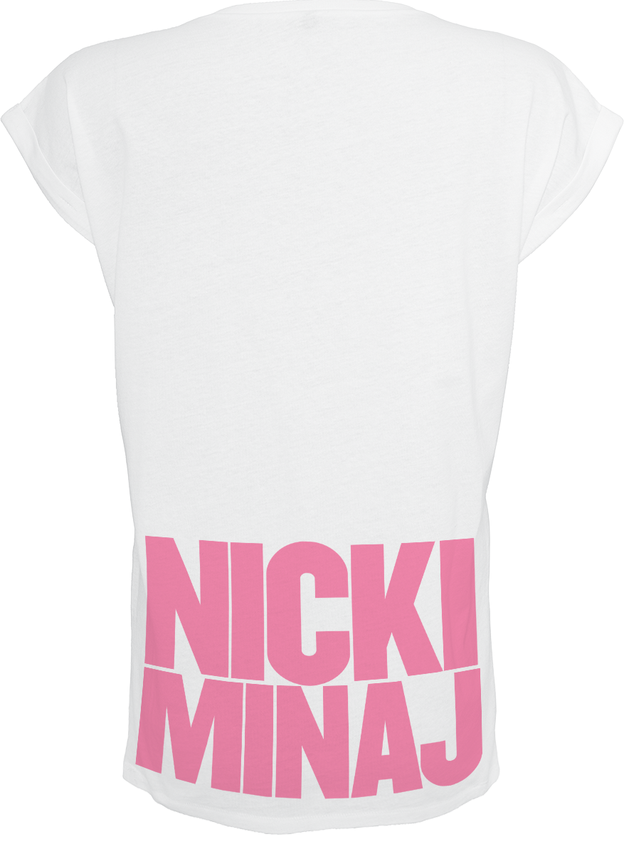 T-Shirt Manches courtes  de Nicki Minaj - Pink Baroque Frame - S à XXL - pour Femme - blanc - Nicki Minaj - View 2