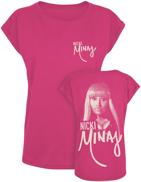 T-Shirt Manches courtes  de Nicki Minaj - Pink Halftone - S à XXL - pour Femme - rose - Nicki Minaj