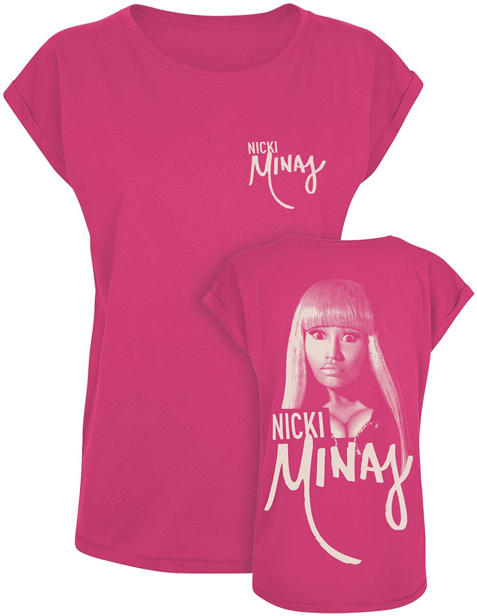 T-Shirt Manches courtes  de Nicki Minaj - Pink Halftone - S à XXL - pour Femme - rose - Nicki Minaj