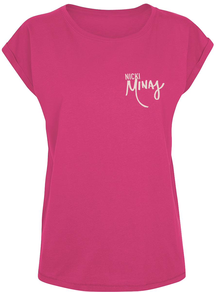 T-Shirt Manches courtes  de Nicki Minaj - Pink Halftone - S à XXL - pour Femme - rose - Nicki Minaj - View 2