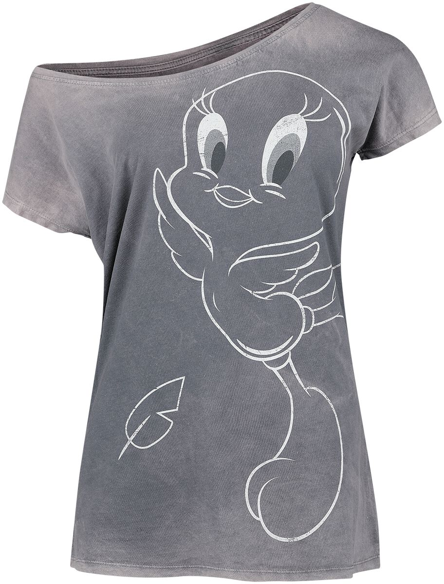 T-Shirt Manches courtes  de Looney Tunes - Titi - M à XL - pour Femme - rose clair - Looney Tunes