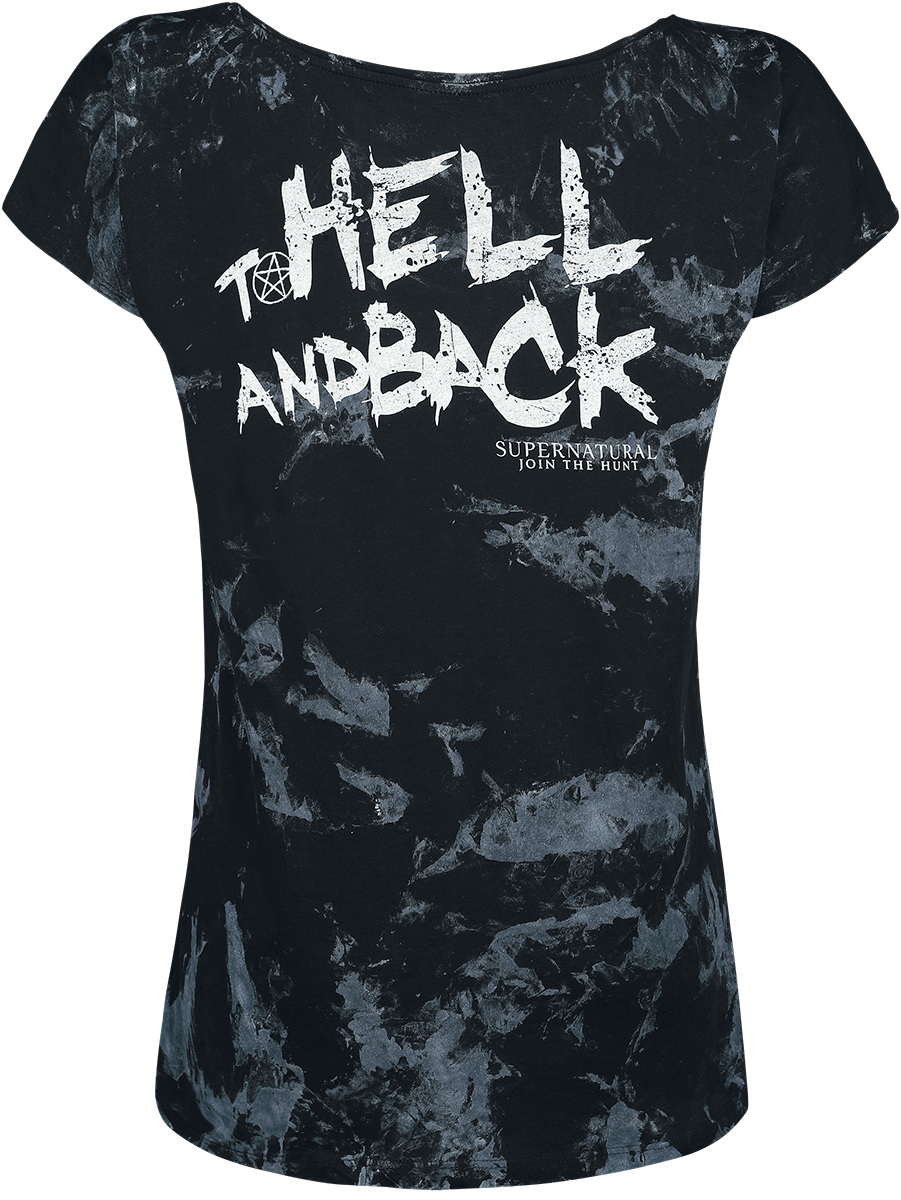 T-Shirt Manches courtes  de Supernatural - To Hell And Back - S à XXL - pour Femme - noir - Supernatural - View 2