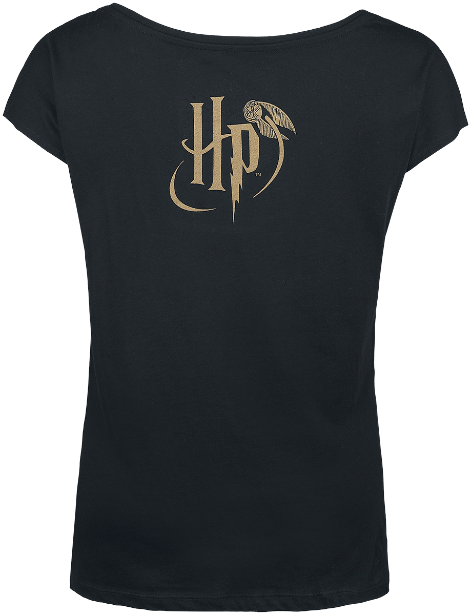 T-Shirt Manches courtes  de Harry Potter - Blason Poudlard - S à XXL - pour Femme - noir - Harry Potter - View 2