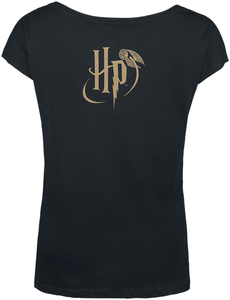 T-Shirt Manches courtes  de Harry Potter - Blason Poudlard - S à XXL - pour Femme - noir - Harry Potter - View 2