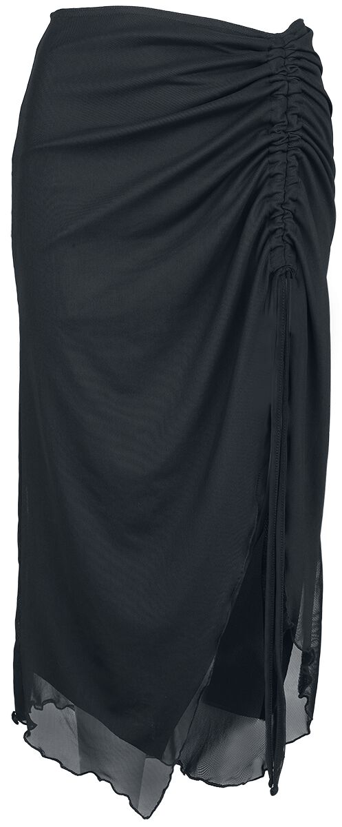 Jupe mi-longue  de Banned Alternative - Jupe Mesh Plissé Umbra - XS à 4XL - pour Femme - noir - Banned Alternative