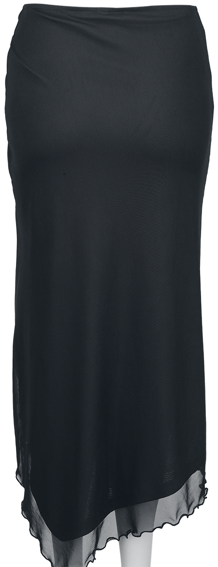 Jupe mi-longue  de Banned Alternative - Jupe Mesh Plissé Umbra - XS à 4XL - pour Femme - noir - Banned Alternative - View 2