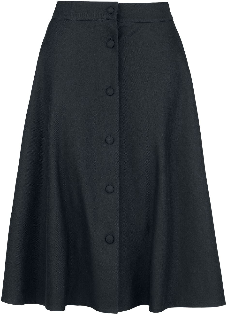 Jupe mi-longue Gothic de Banned Retro - Book Worm - Jupe - XS à M - pour Femme - noir - Banned Retro