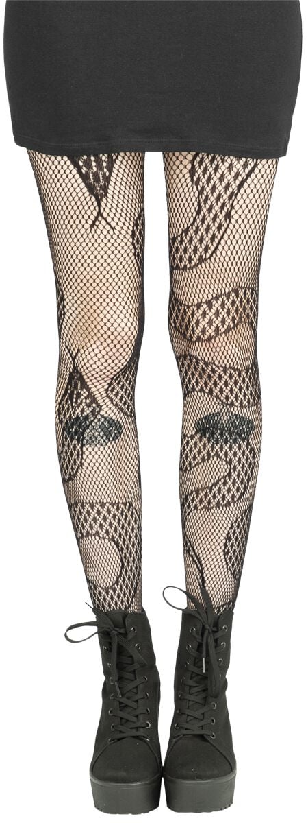Collant Gothic de Banned Alternative - Collants Résilles Snakes - Standard - pour Femme - noir - Banned Alternative