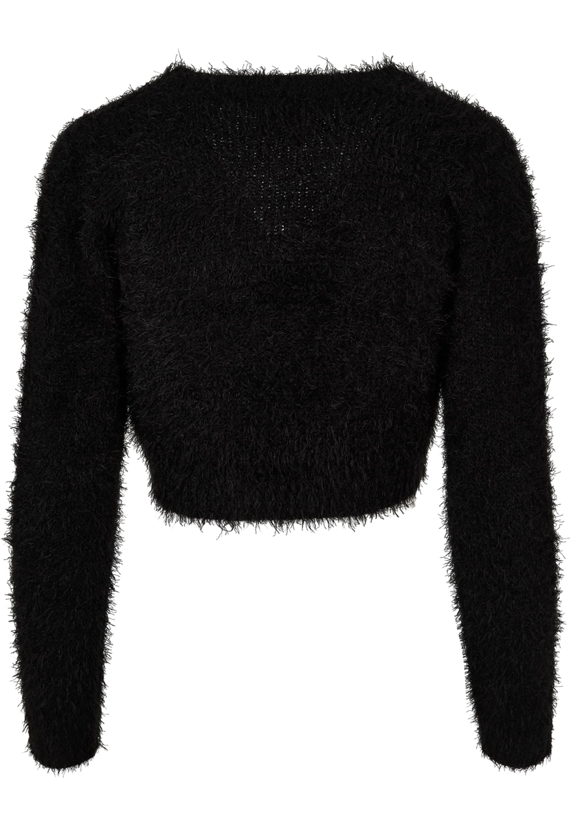 Gilets & Ponchos  de Urban Classics - Gilet Court Plumes Noué - S à 3XL - pour Femme - noir - Urban Classics - View 2