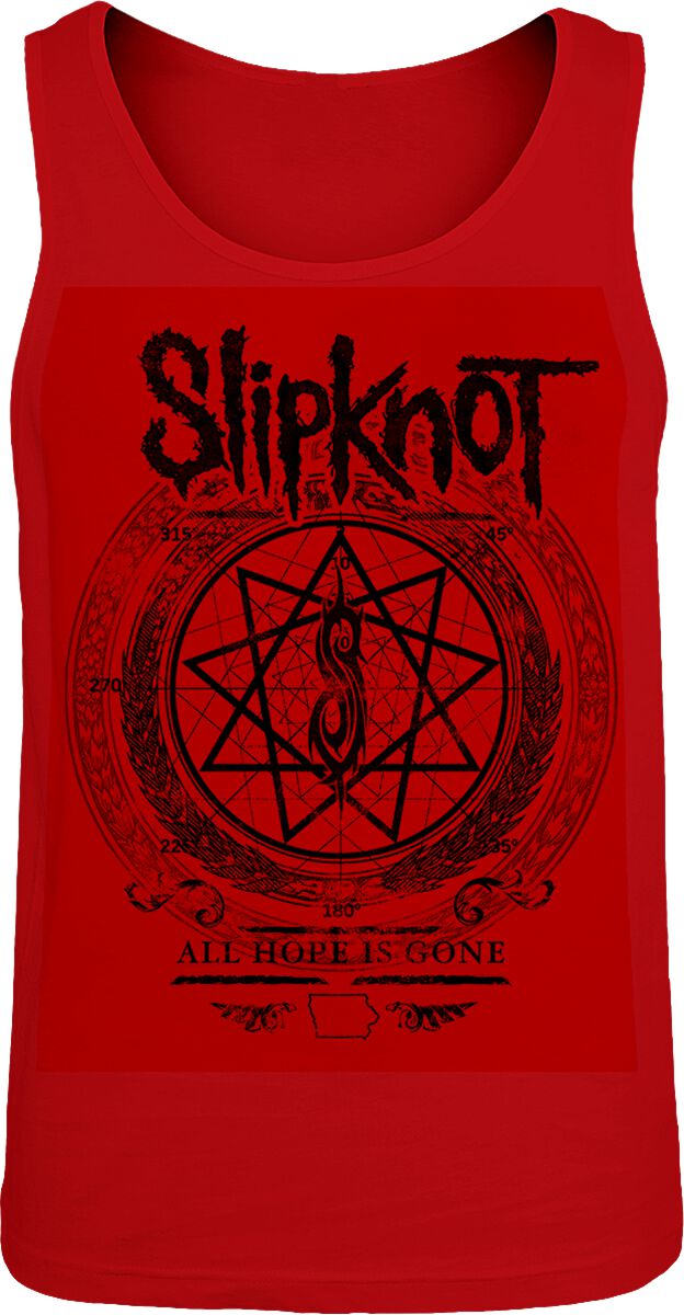 Débardeur  de Slipknot - Blurry - S à 3XL - pour Homme - rouge - Slipknot